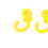 4Pcs Archery Bow String Silencers Monkey Tail Compound Bow String Stabilizer Shock Absorption for Ourdoor TrainingYellow 9