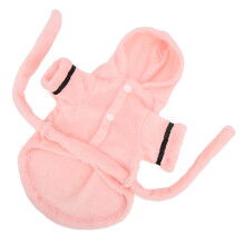 Accappatoio per animali domestici in peluche con cappuccio pigiama M - Cani/Gatti