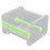 Tagliatape trasparente 10,39,17,1 cm verde 5