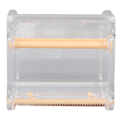 Dispenser e supporto per nastro da mascherare trasparente, arancione, per scuola e ufficio 1