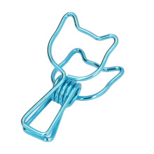 20 piezas de clips para papel, azules, de hierro hueco, 1,5 2,9 cm