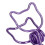 20 pezzi di fermacarte viola - design cava 1,5  2,9 cm 8