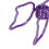 20 pezzi di fermacarte viola - design cava 1,5  2,9 cm 12