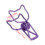 20 pezzi di fermacarte viola - design cava 1,5  2,9 cm 9