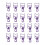 20 pezzi di fermacarte viola - design cava 1,5  2,9 cm 2