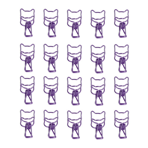 20 pezzi di fermacarte viola - design cava 1,5  2,9 cm 1