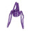 20 pezzi di fermacarte viola - design cava 1,5  2,9 cm 5