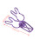 20 pezzi di morsetti a molla resistenti 3,31,2 cm viola 3