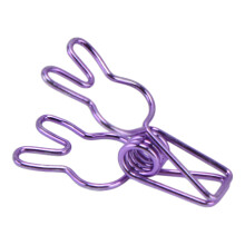 20 pezzi di morsetti a molla resistenti 3,31,2 cm viola