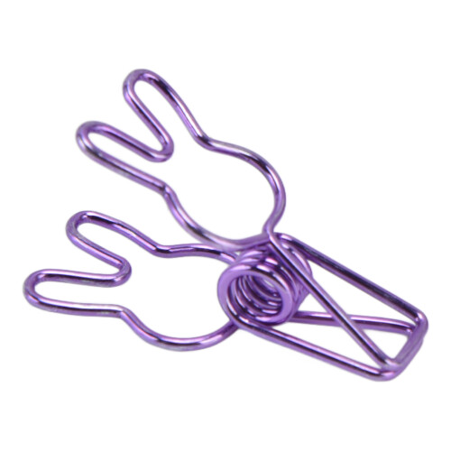 20 pezzi di morsetti a molla resistenti 3,31,2 cm viola
