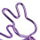 20 pezzi di morsetti a molla resistenti 3,31,2 cm viola 13