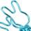 20 pezzi clip metalliche multiuso con molla robusta blu elettroplaccato 4