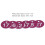 50 pezzi di etichette numerate 1-50 Beehive 3.6cm viola 6