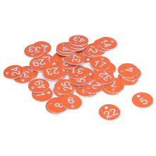Étiquettes d'élevage 50 pièces – Étiquettes rondes numérotées pour fournitures apicoles