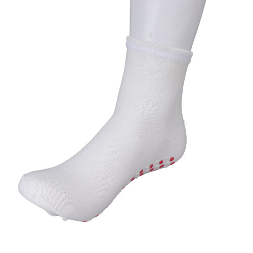 Chaussettes d'acupression pour les pieds en coton, taille M, blanc. 2