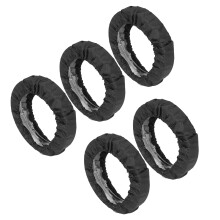 5 pezzi copri ruote per passeggino Oxford nero 50 g