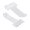 Clip per schede in plastica trasparente 7,4  3,9 cm - 10 pezzi 1