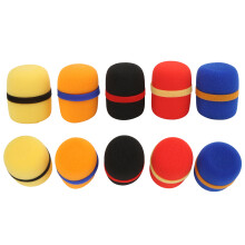 Copertura in schiuma antivento per microfono, elastica, set da 10 pezzi, multicolore