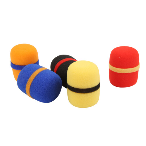 Copertura in schiuma antivento per microfono, elastica, set da 10 pezzi, multicolore 2