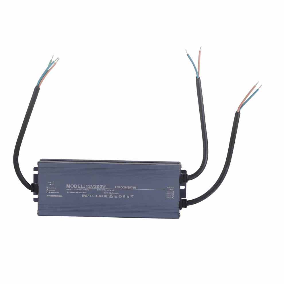 Waterproof Power Supply Ip67 Led Power Supplies Driver Lighting Transformer 200W Ac170â265V12v 16.6A 6911321887284