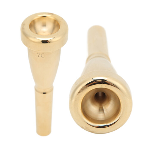 Bocchino per tromba 3C, rame dorato, 8,7  2,7  1 cm