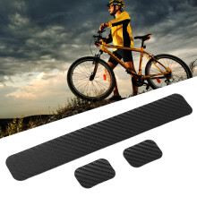 Nastro protettivo in PVC per telaio della bicicletta, con motivo a grana di carbonio, 0,5 oz