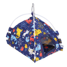 Letto per uccelli in tela 94g design con gancio 24x22x19cm