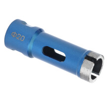 Mèche-cloche diamant 20mm bleu M14 68mm carotte