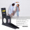 Altímetro de pared negro ABS de 2 m 11