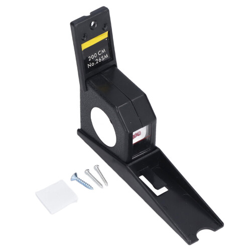 Altímetro de pared negro ABS de 2 m 1