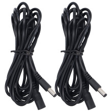 2 piezas de cable LED solar 5,5x2,1 mm DC12V-24V 2,9 m