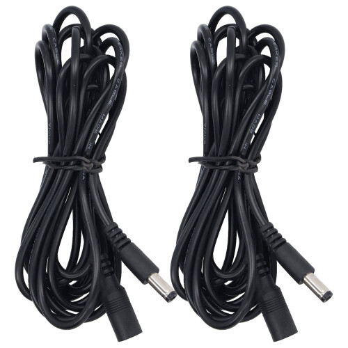 2 pezzi cavo di prolunga solare 5,52,1 mm DC12-24V 2,9 m