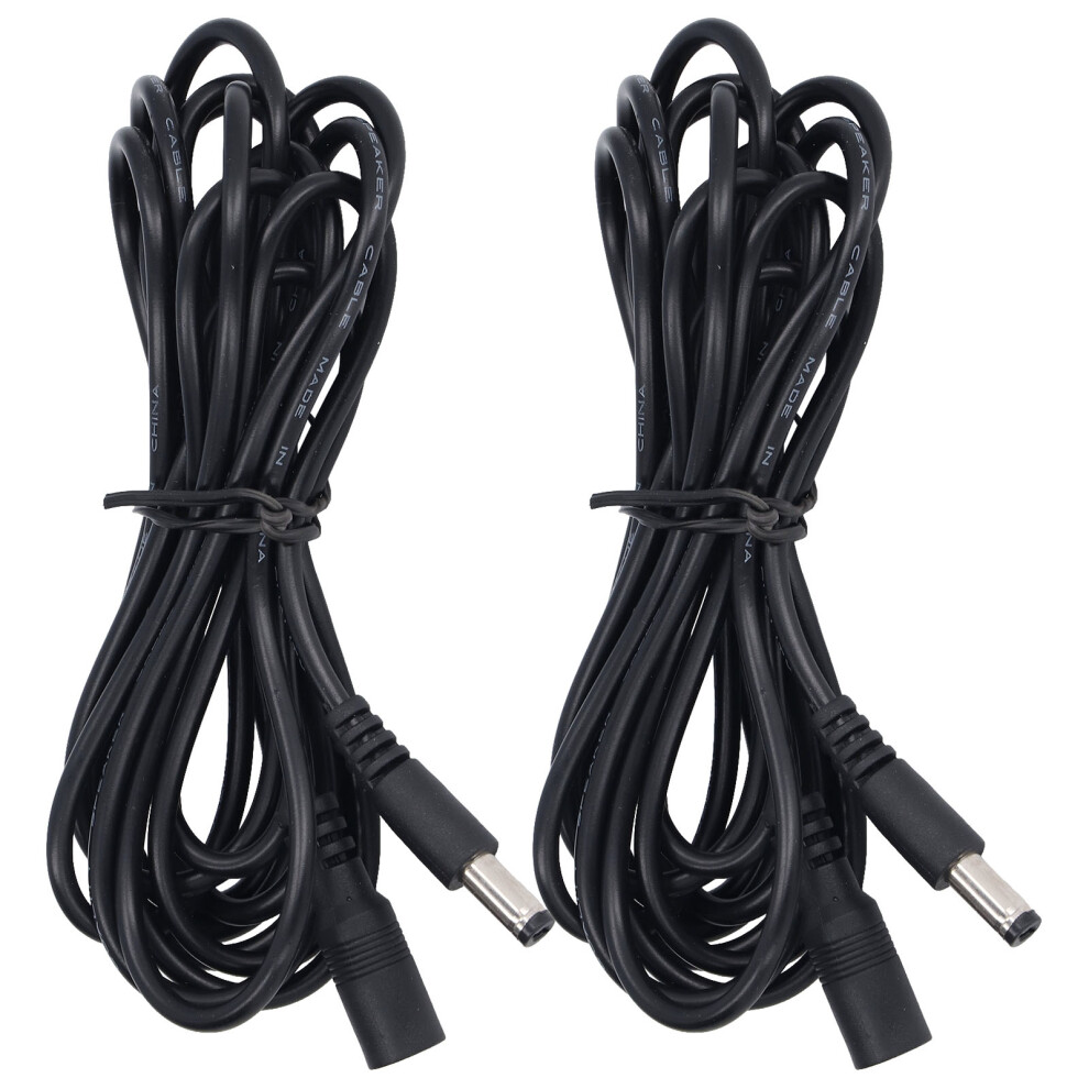 2Pcs Led Solar Light Extension Cord Monitoring Power Connection Cable 5.5X2.1mm Dc12v 24V 4601321889921