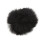 Paravento in pelliccia nero per microfono lavalier, 0,5 cm / 0,2 in 16