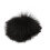 Paravento in pelliccia nero per microfono lavalier, 0,5 cm / 0,2 in 2