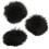 Paravento in pelliccia nero per microfono lavalier, 0,5 cm / 0,2 in 7