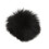 Paravento in pelliccia nero per microfono lavalier, 0,5 cm / 0,2 in 15