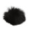 Paravento in pelliccia nero per microfono lavalier, 0,5 cm / 0,2 in 13