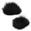 Paravento in pelliccia nero per microfono lavalier, 0,5 cm / 0,2 in 8