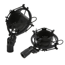 Supporto antivibrazione in plastica per microfono, clip da 47-57 mm, per lo streaming