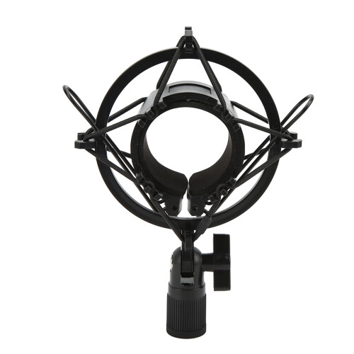 Supporto antivibrazione in plastica per microfono, clip da 47-57 mm, per lo streaming 1