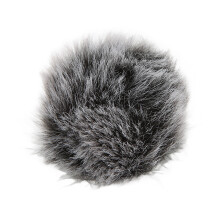 Microfono lavalier muffa anti-vento in pelliccia, copertura antivento in pelliccia per microfono da bavero, 0,5 cm, nero