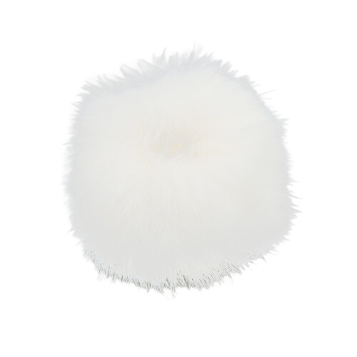 Filtro antivento in pelliccia per microfono lavalier - Muff antivento per microfono 0,5 cm bianco 1