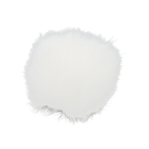 Filtro antivento in pelliccia per microfono lavalier - Muff antivento per microfono 0,5 cm bianco