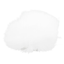 Protector antiviento de pelo sintético para micrófono de solapa 2 g 1 cm Blanco