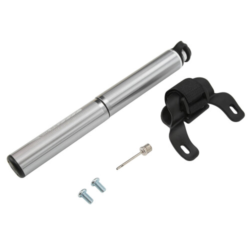 Mini pompa per bici portatile 160 PSI 20 cm titanio 1
