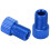 Adattatore Presta-Schrader blu, set da 2 pezzi, 15x9.5mm 16