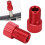 Rosso 2 pezzi Adattatore da Presta a Schrader 15x9,5 mm 1