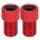 Rosso 2 pezzi Adattatore da Presta a Schrader 15x9,5 mm 16