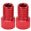 Rosso 2 pezzi Adattatore da Presta a Schrader 15x9,5 mm 2